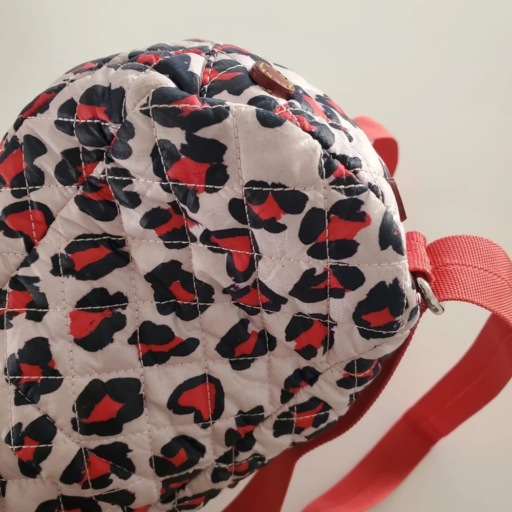 MZ Wallace Medium Metro Convertible Backpack, Heart Leopard Print